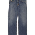 Diesel Herren Straight Jeans W36 L32 Blaue Baumwolle