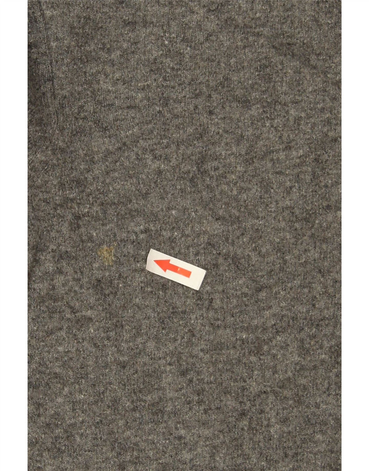 Rollkragenpullover für Damen von Zara, Gr. 14, mittelgrau geflecktes Polyamid