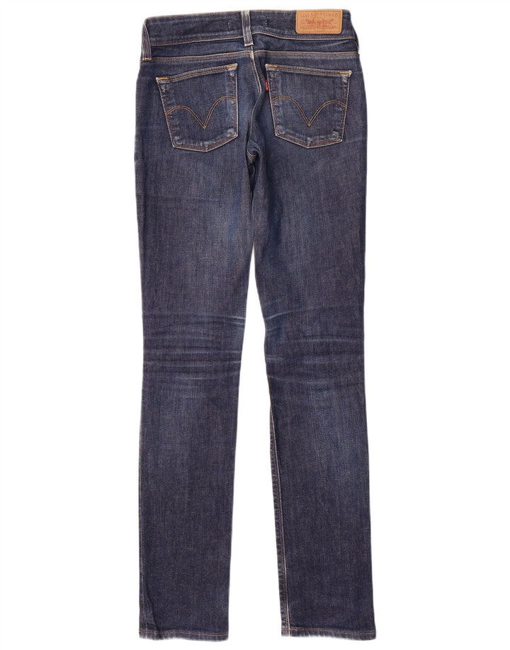Levi's Damen 571 Slim Jeans W27 L34 Blaue Baumwolle