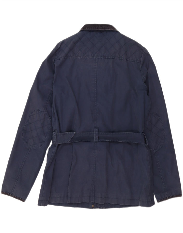 FAT FACE Womens Utility Jacket UK 16 Large Navy Blue Polyester