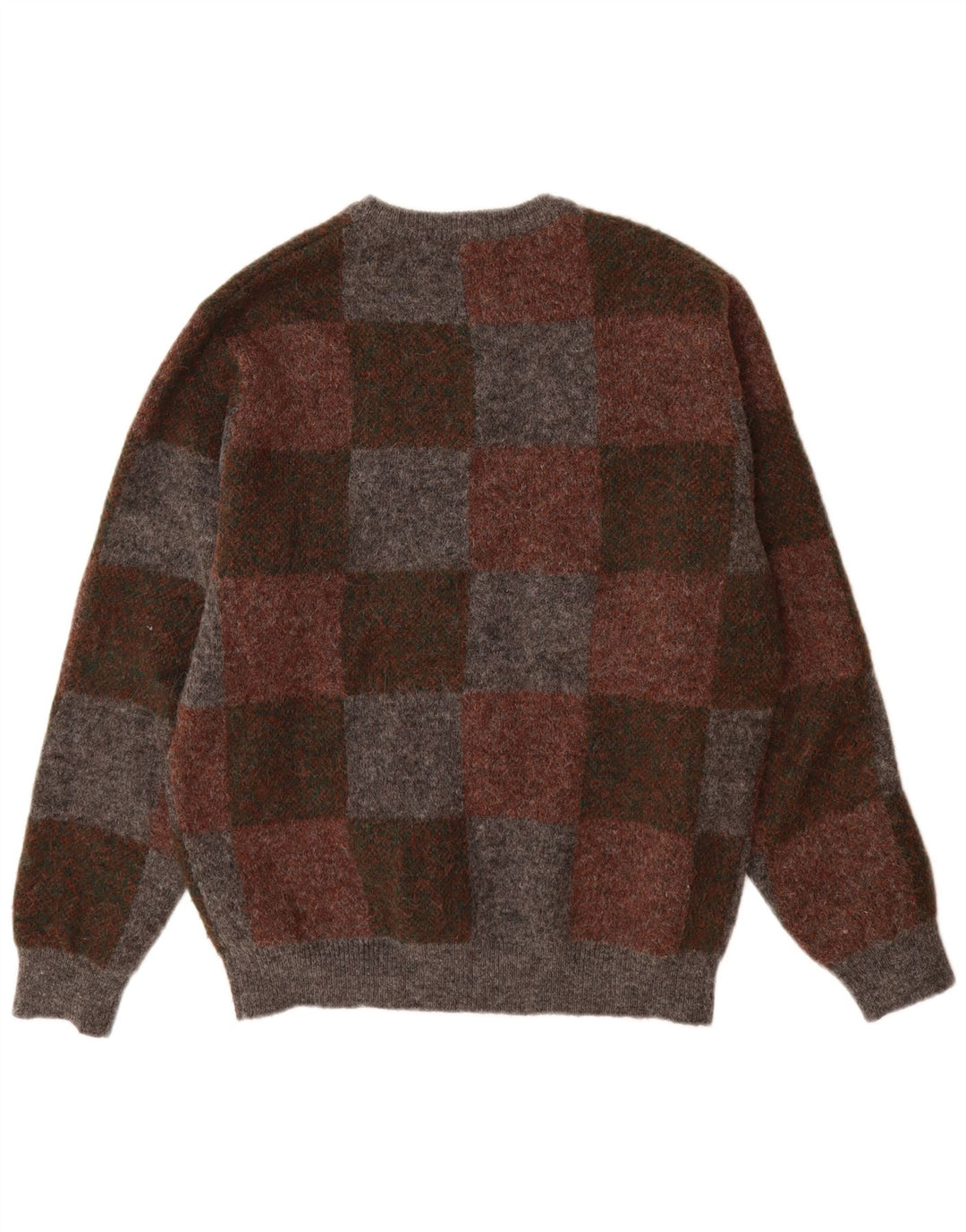 Zara Herren-Pullover mit Rundhalsausschnitt, XL, mehrfarbig, geometrisch, Polyester