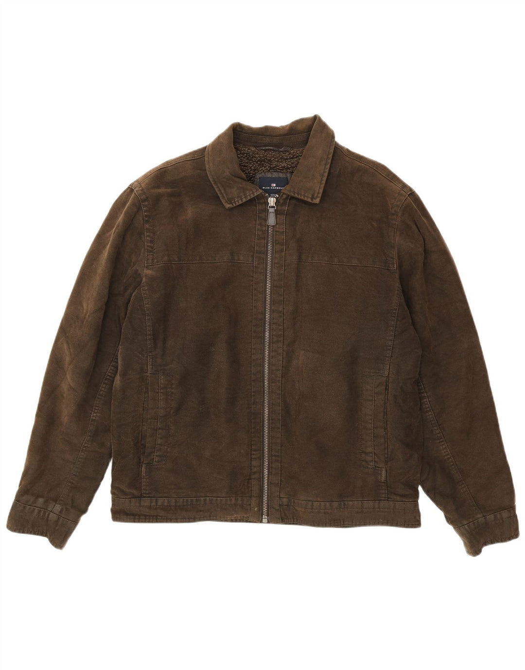 Marks & Spencer Herren Bomberjacke UK 40 Große braune Baumwolle