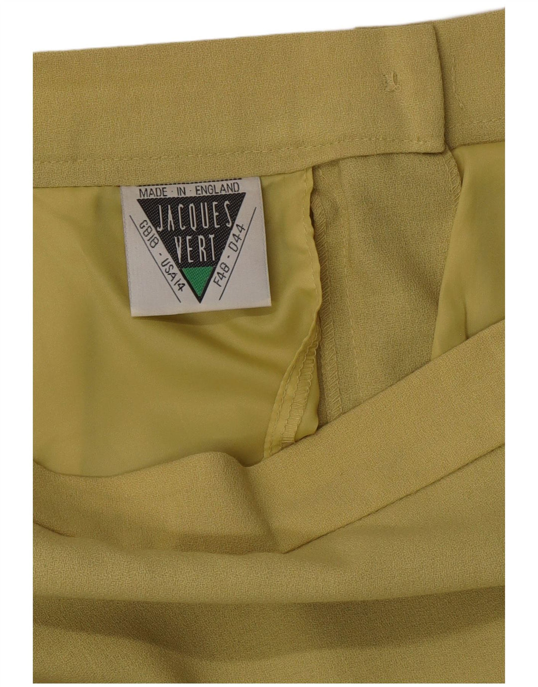 JAQUES VERT Damen Midi-Rock mit hoher Taille, gerader Rock, UK 18, XL, W33, Grün