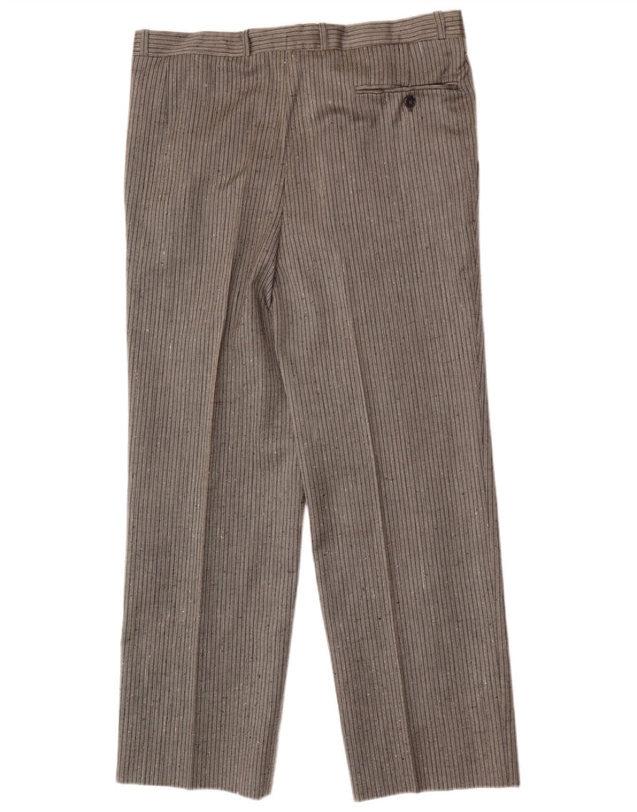 Vintage Herren-Anzughose mit Pegged-Anzug, W34, L29, grauer Nadelstreifen
