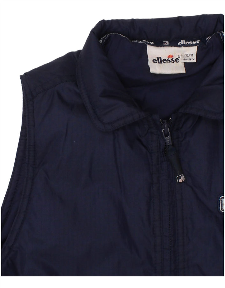 Ellesse Jungen-Pullover, gepolsterte Weste, 10–11 Jahre, marineblaues Polyester