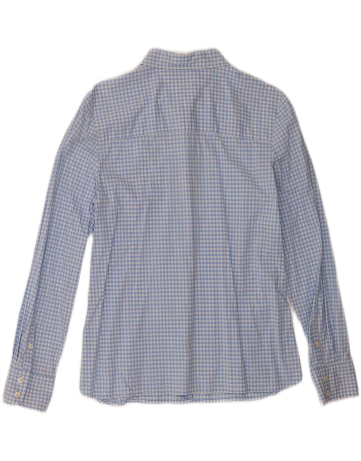 Tommy Hilfiger Damen-Hemd, UK 14, groß, blaue Gingham-Baumwolle
