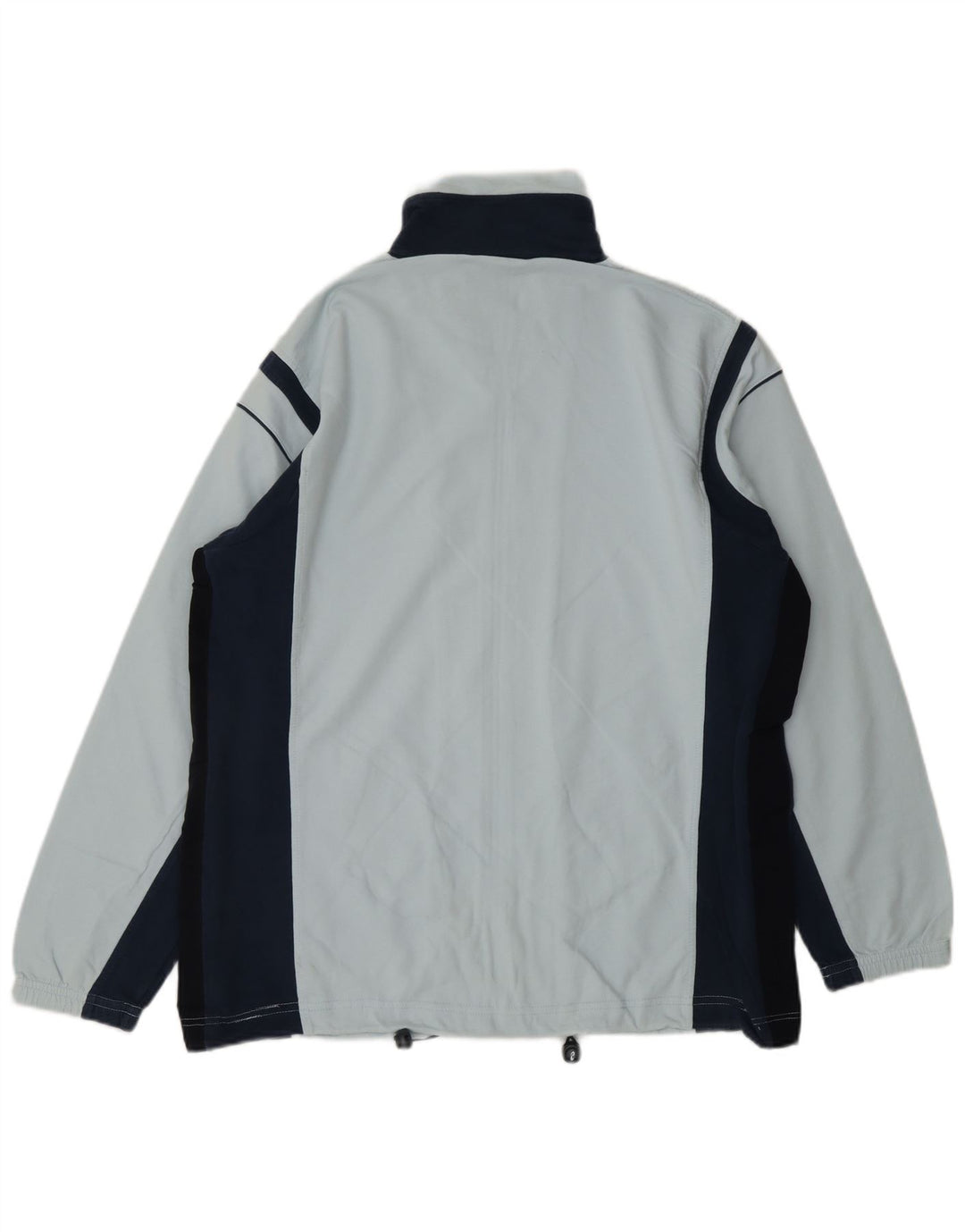 ASICS Herren-Trainingsanzug-Top-Jacke, Mittelblau, Farbblock