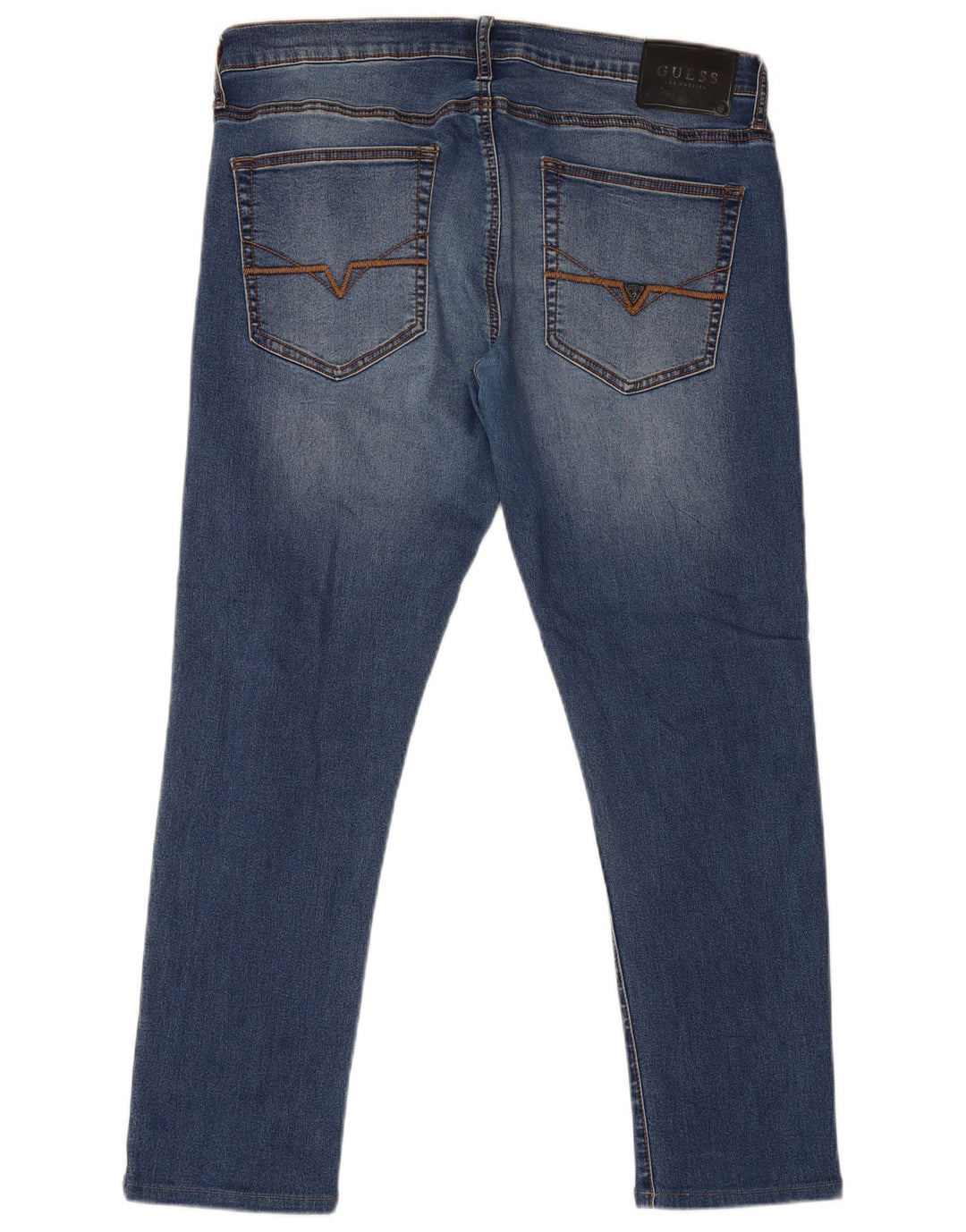 Guess Herren Slim Jeans W36 L28 Blaue Baumwolle