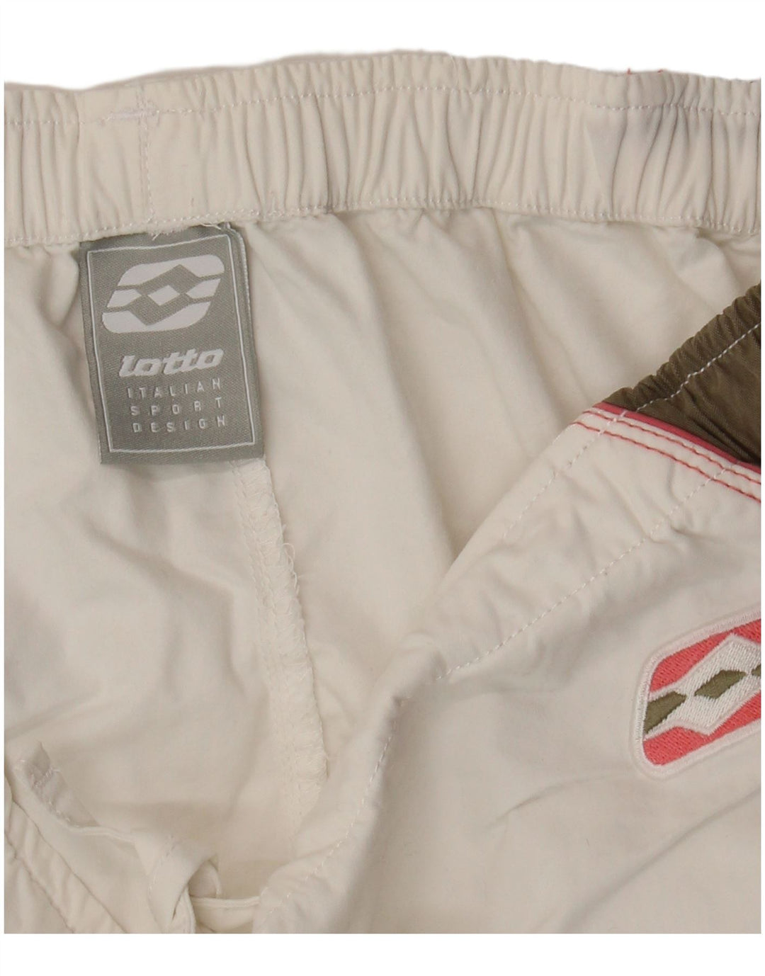 LOTTO Damen-Bermuda-Sportshorts, UK 16, Größe L, Weiß, Farbblock