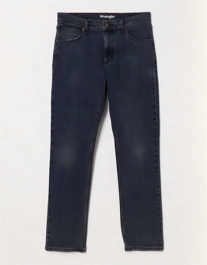 Wrangler Herren Slim Jeans W32 L32 Marineblaue Baumwolle