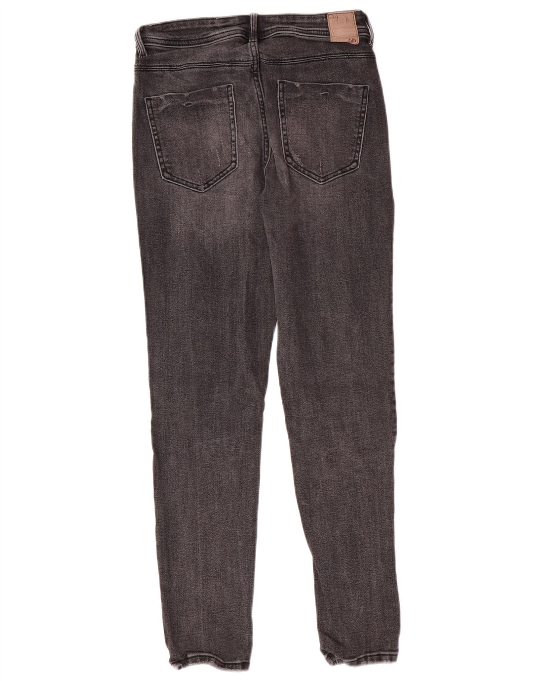 Zara Damen Skinny Jeans EU 38 Small W28 L27 Grau Baumwolle Classic