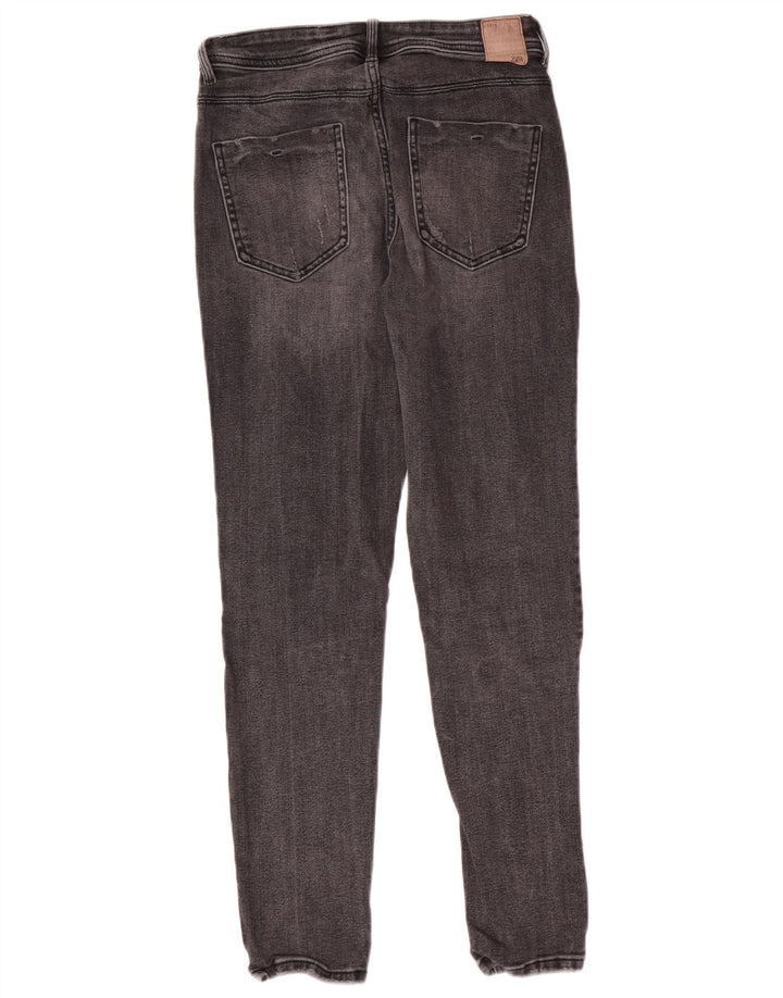 Zara Damen Skinny Jeans EU 38 Small W28 L27 Grau Baumwolle Classic