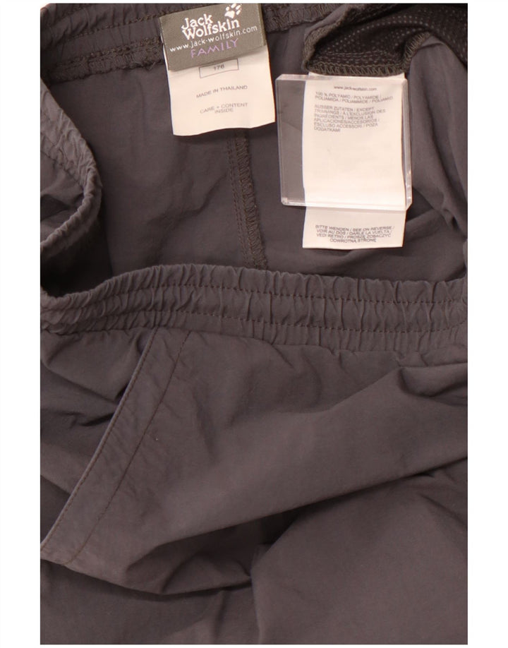 JACK WOLFSKIN Sportshorts für Jungen, 15–16 Jahre, graues Polyamid