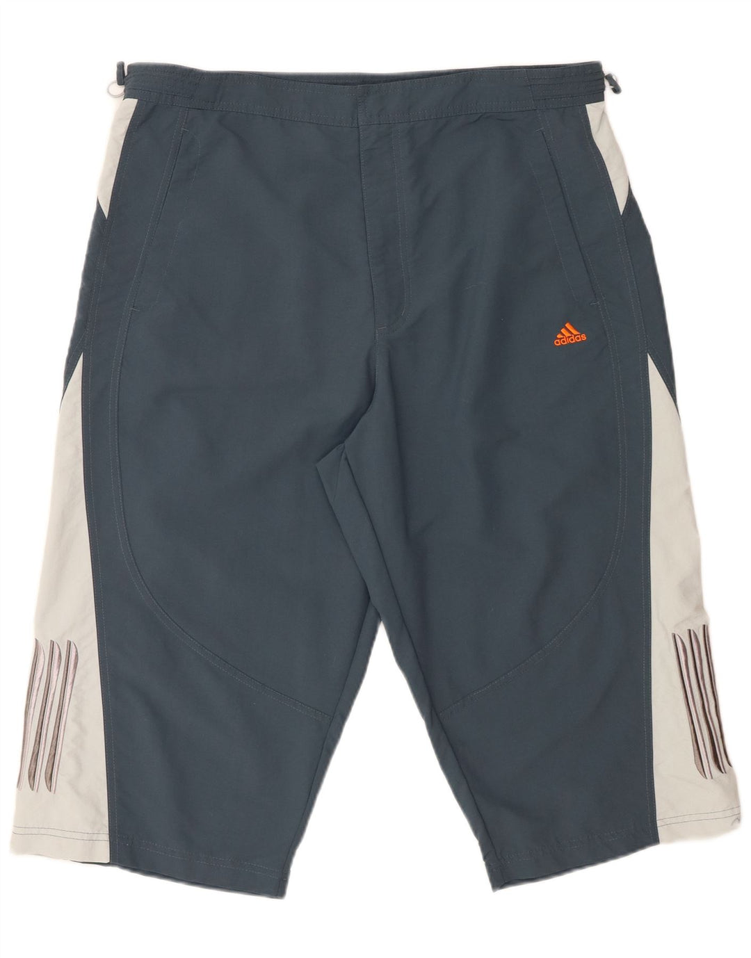 Adidas Herren-Bermuda-Sportshorts, groß, blaues Colourblock-Polyamid