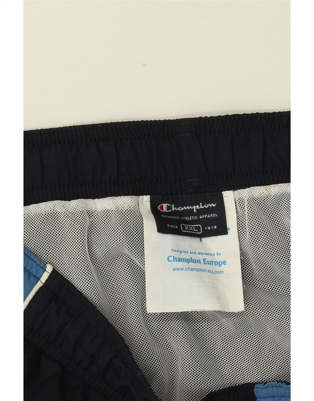 Champion Herren Badeshorts 2XL Marineblau Colourblock Polyamid