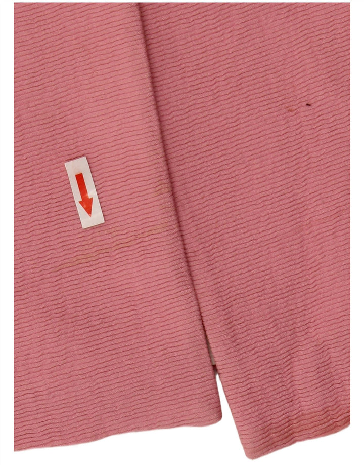 Zara Damen Mantel UK 10 Small Rosa Viskose