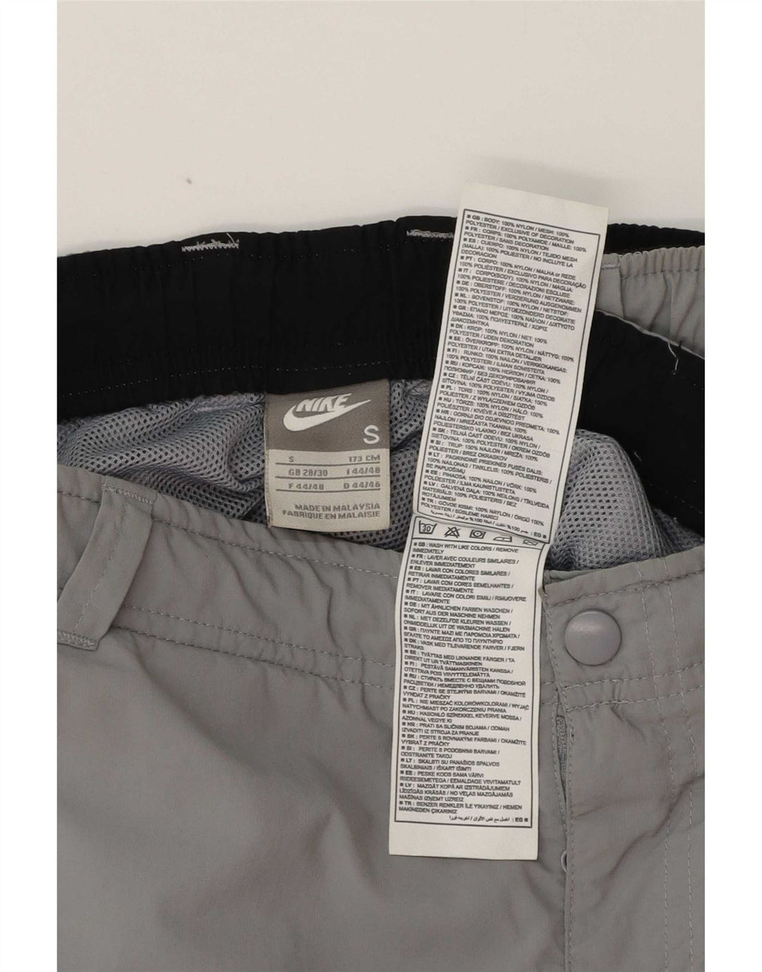 Nike Herren Cargo-Shorts, Größe S, W30, Grau, Polyester