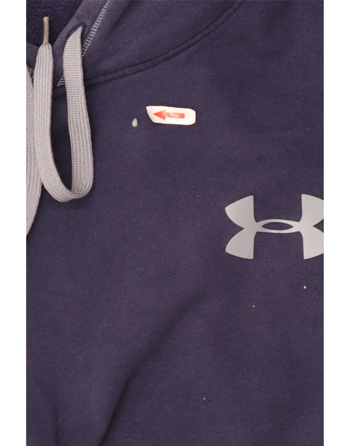 Under Armour Herren-Kapuzenpullover, groß, marineblau, Baumwolle