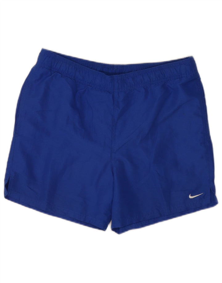 Nike Herren Graphic Regular Sport Shorts Small Blau Polyester Sport