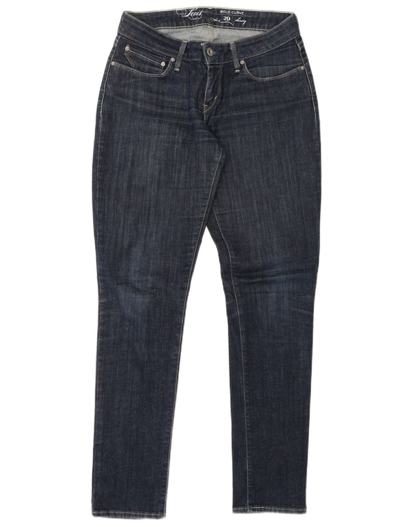 LEVI'S Damen Bold Curve Skinny Jeans W29 L32 Marineblau Baumwolle