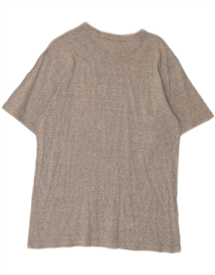 Champion Herren-T-Shirt mit Grafik, mittelgraue Baumwolle