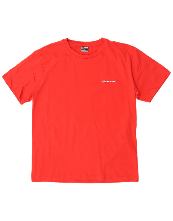 Lotto Herren T-Shirt Top XL Rot Baumwolle