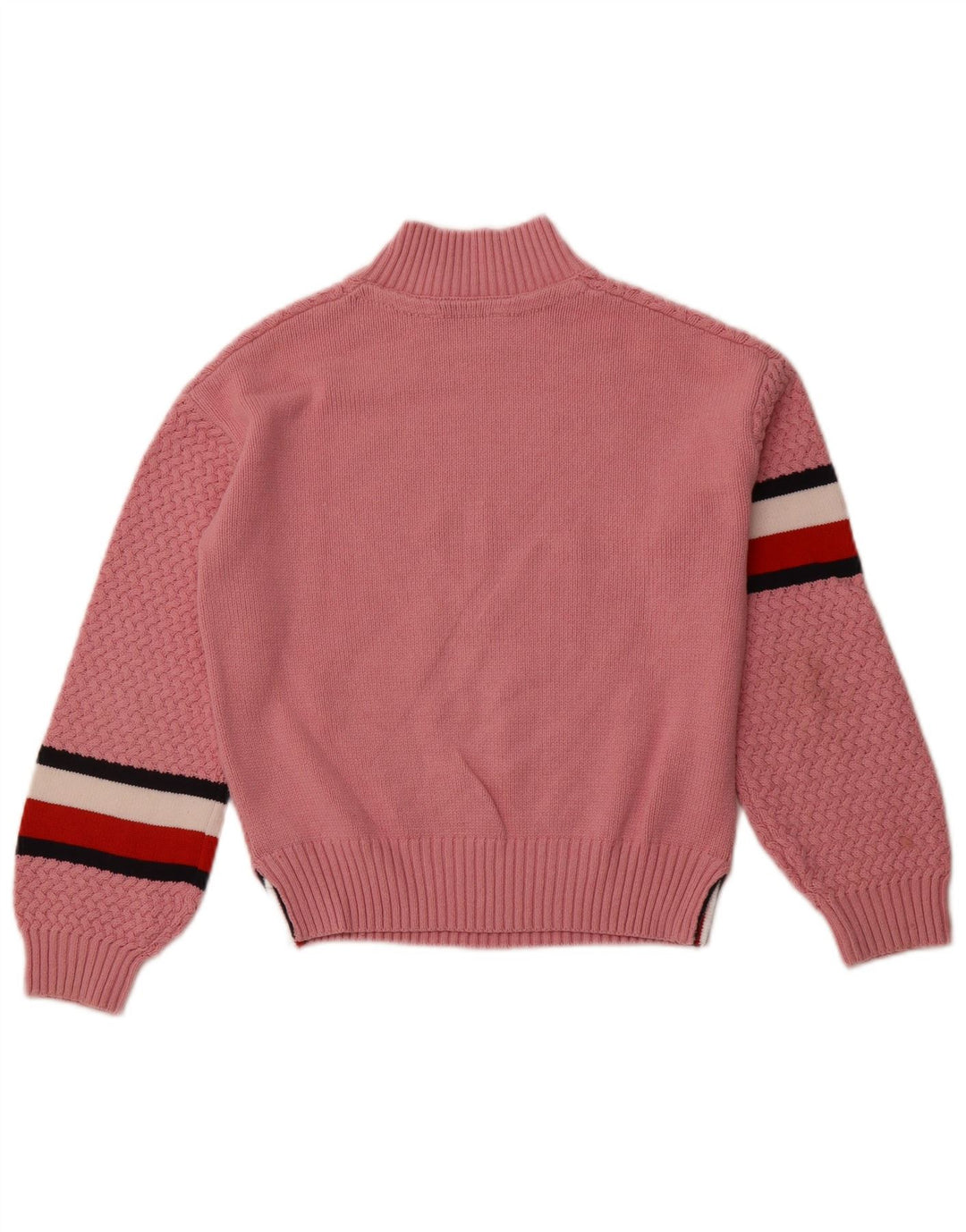 TOMMY HILFIGER Rollkragenpullover für Mädchen, 11–12 Jahre, rosa gestreift