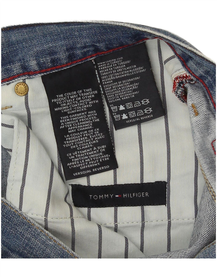 Tommy Hilfiger Herren Straight Jeans W32 L32 Blaue Baumwolle