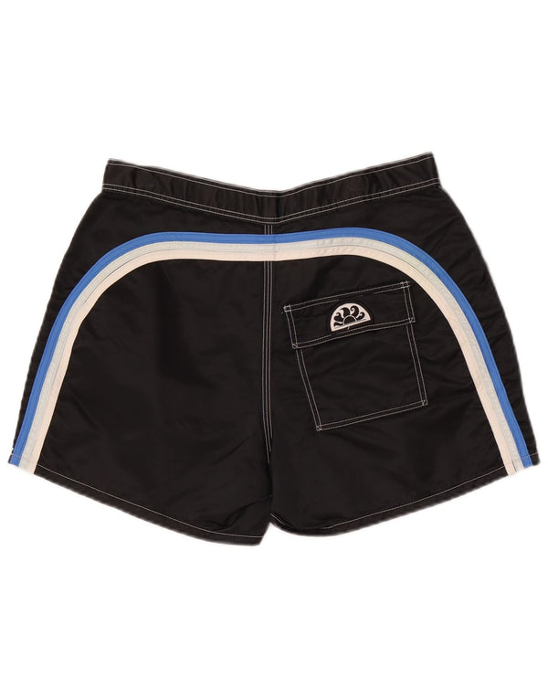 Sundek Mens Swimming Shorts Medium  Black Colourblock Nylon