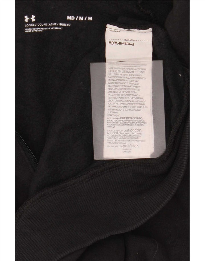 Under Armour Herren-Kapuzenpullover mit Reißverschluss, mittelschwarz, Baumwolle