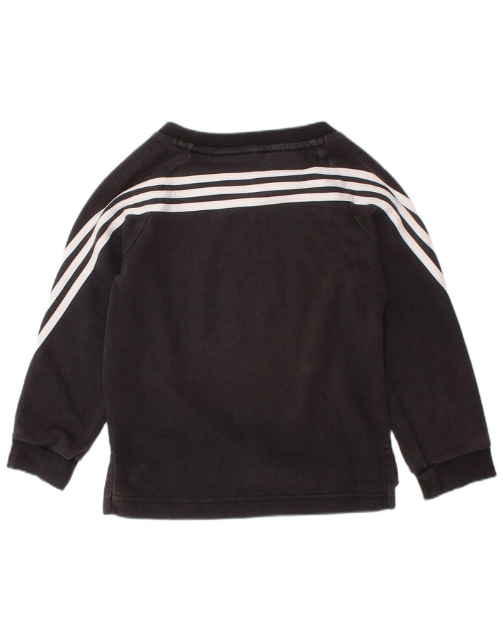 ADIDAS Baby-Jungen-Sweatshirt-Pullover, 18–24 Monate, schwarze Baumwolle