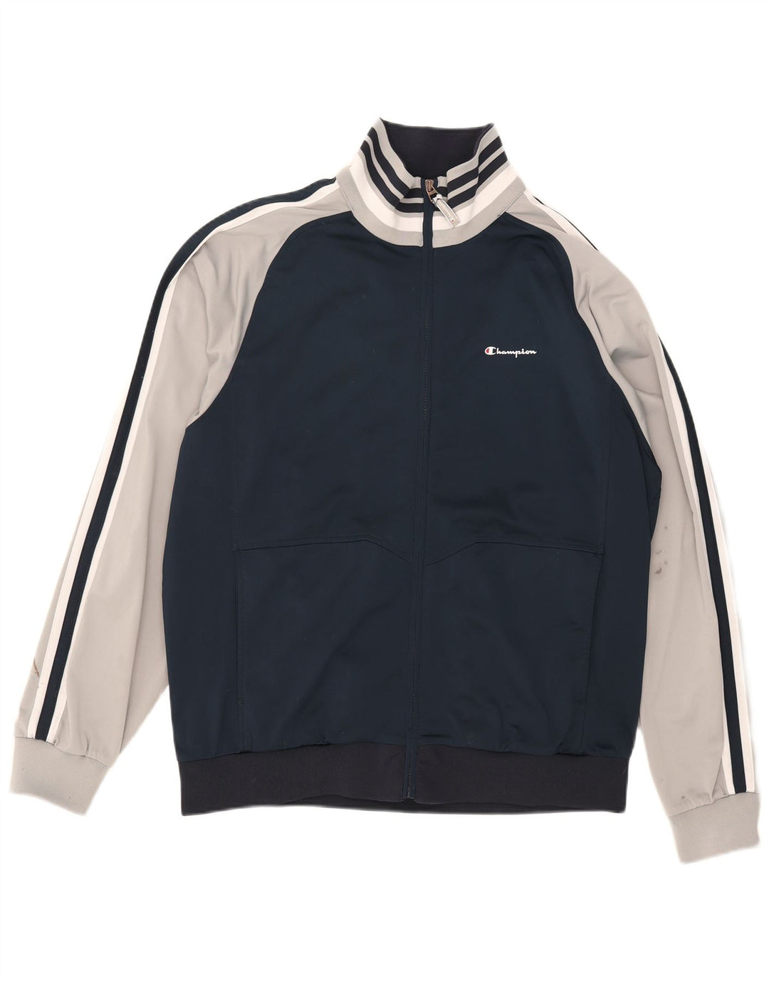 Champion Herren-Trainingsanzugoberteil, XL, Marineblau, Farbblock