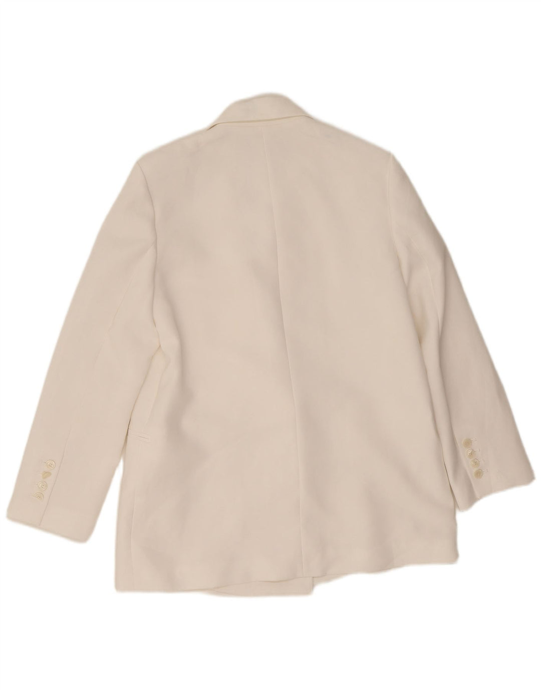Zweireihiger Blazer für Damen von Zara, UK 14, Mittelweiß, Polyester