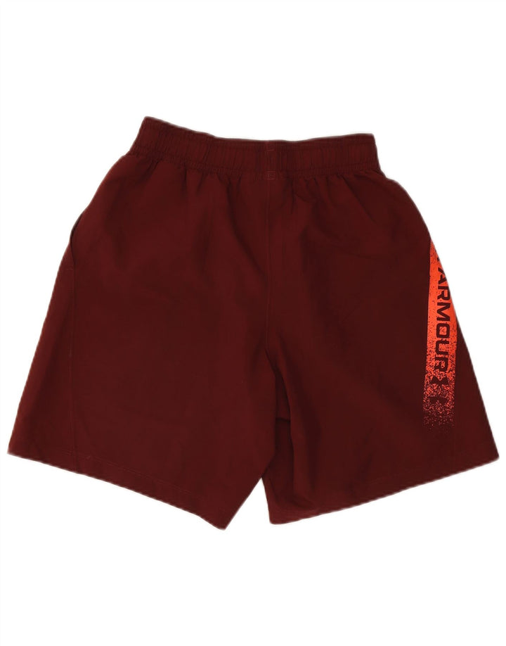 Under Armour Herren-Sportshorts mit Grafik, Größe S, Kastanienbraun, Farbblock-Polyester