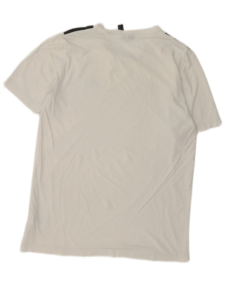 ADIDAS Herren T-Shirt Top Small Weiße Baumwolle