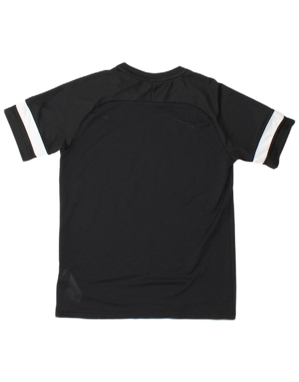 Nike Dri Fit T-Shirt für Jungen, 13–14 Jahre, XL, schwarzes Colourblock-Polyester