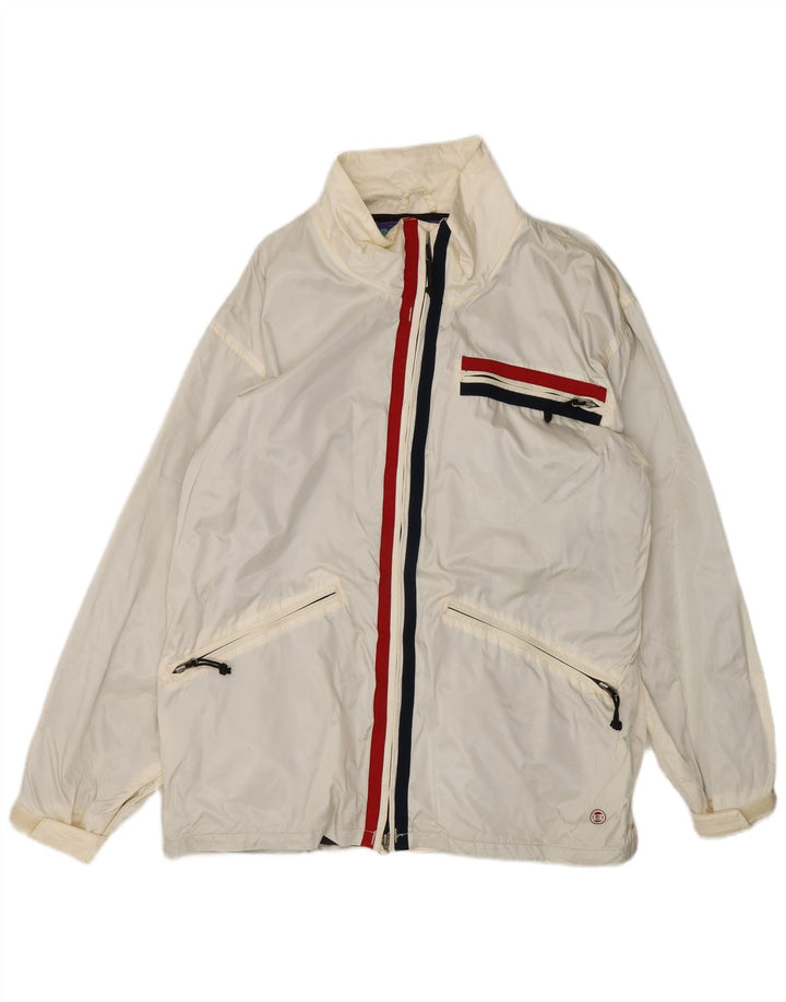 Burton Herren-Snowboard-Windbreaker-Jacke, UK 38, Mittelweiß, Farbblock