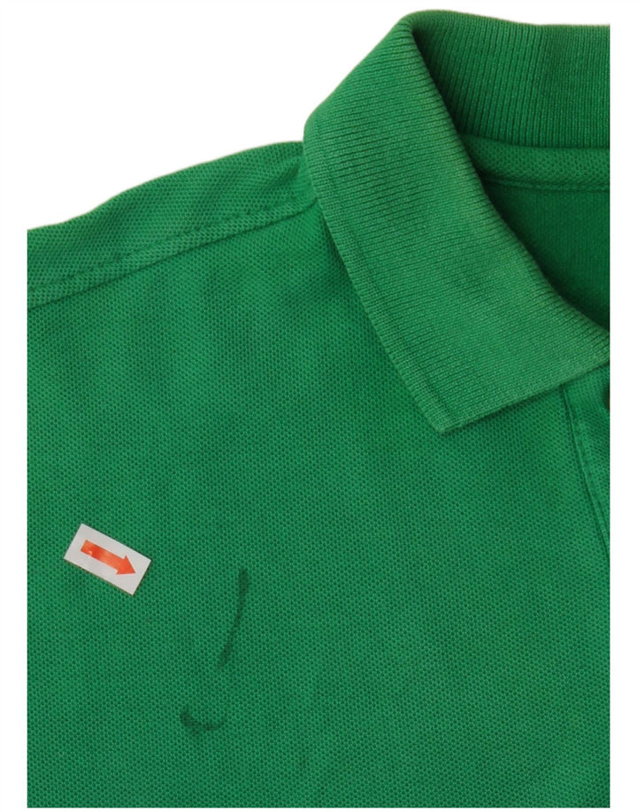 FILA Mens Polo Shirt Medium Green Cotton