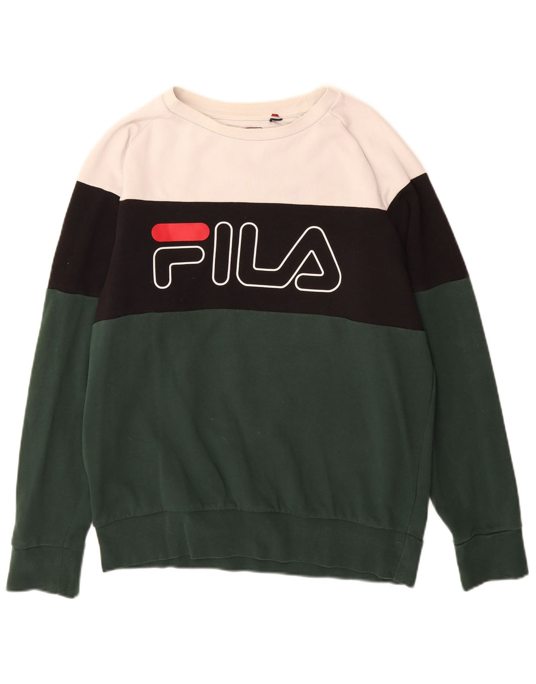 FILA Herren-Sweatshirt mit Grafik, mittelgroß, mehrfarbig, Farbblock
