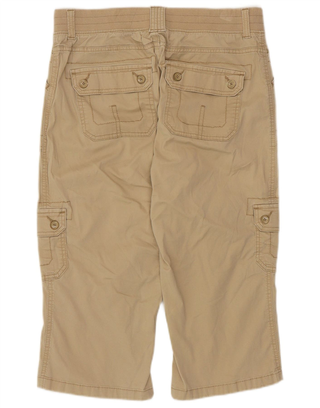 LEE Damen gerade Cargo-Capri-Hose, US 8, mittel, W30, L18, beige Baumwolle