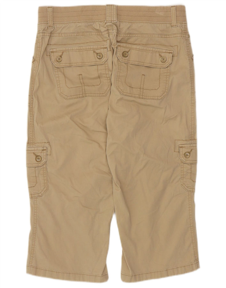 LEE Damen gerade Cargo-Capri-Hose, US 8, mittel, W30, L18, beige Baumwolle