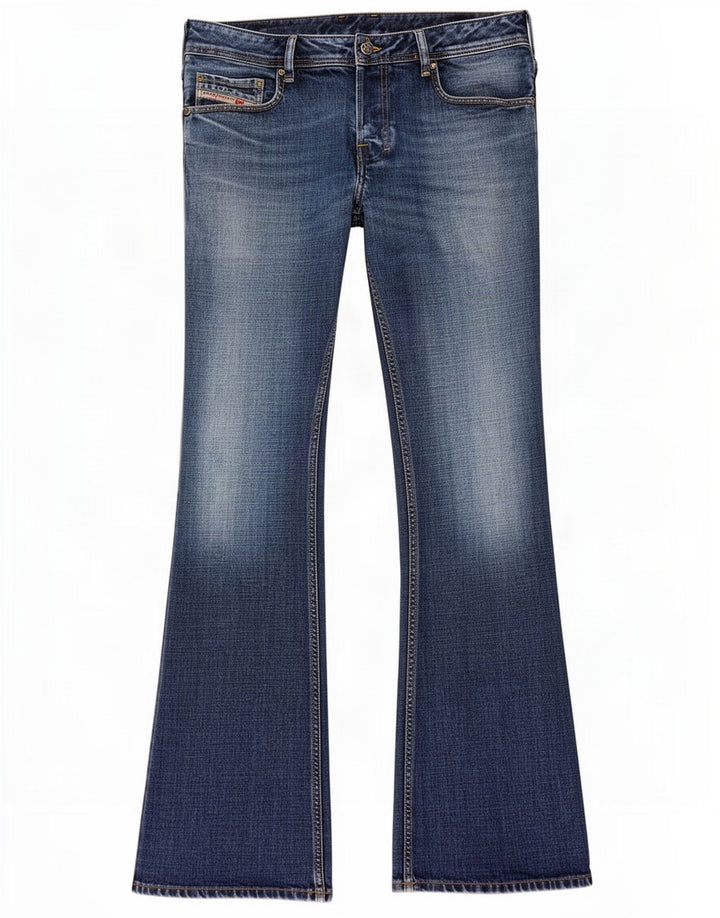 Diesel Herren Bootcut Jeans W32 L31 Blaue Baumwolle