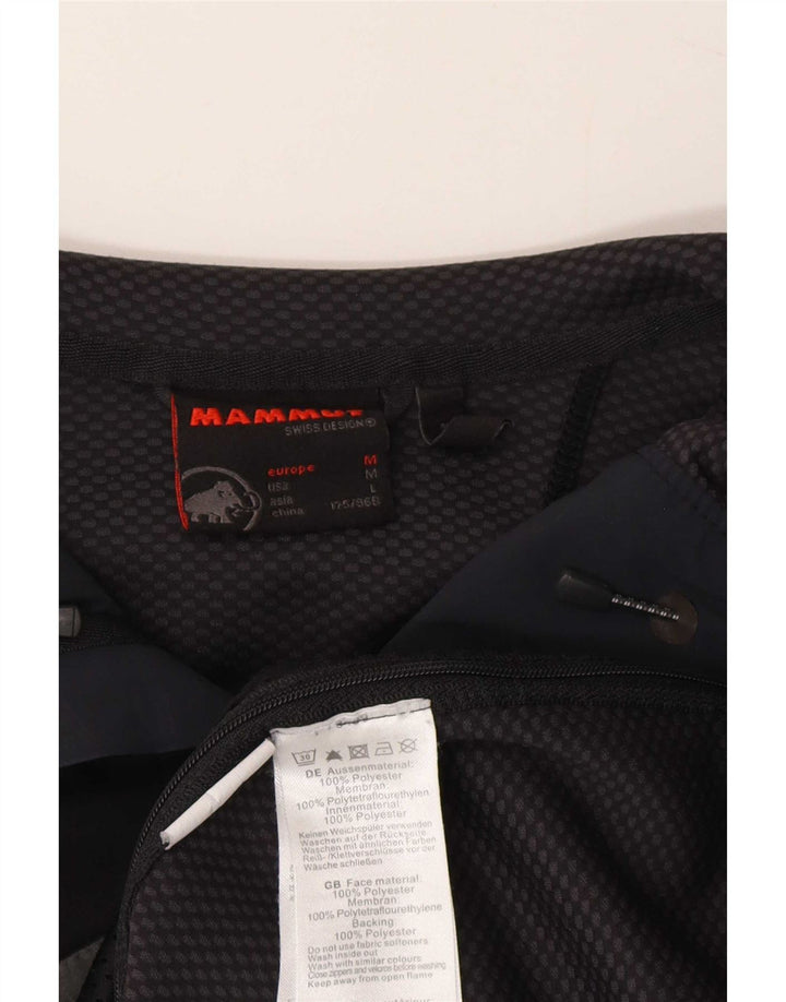 Mammut Damen-Windbreakerjacke mit Kapuze, UK 14, Mittelschwarz, Polyester