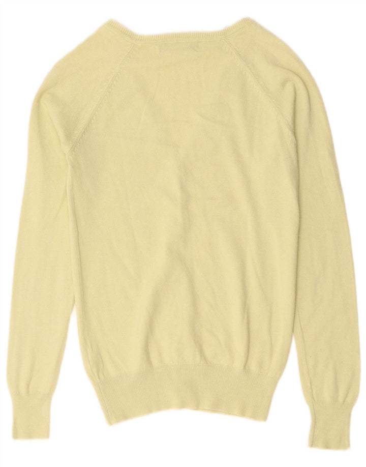 ZARA Damen-Cardigan-Pullover UK 8 Small Grüne Baumwolle