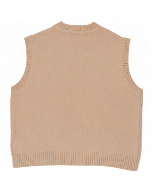 Marks & Spencer Damen Weste Tank Top UK 16 Large Beige Polyester