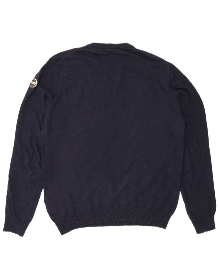 Colmar Herren-Pullover mit Rundhalsausschnitt, groß, marineblau, Polyamid