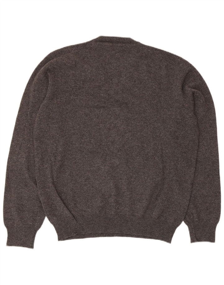 CONRAD HASSELBACH SHOES&GARMENT Herren Pullover mit V-Ausschnitt Mittelgrau