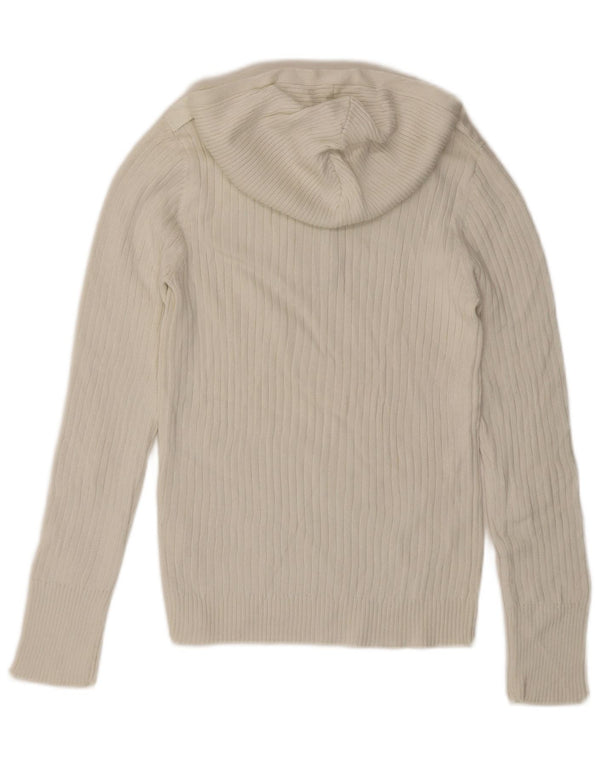 CALVIN KLEIN JEANS Damen Kapuzenpullover UK 18 XL Weiße Baumwolle