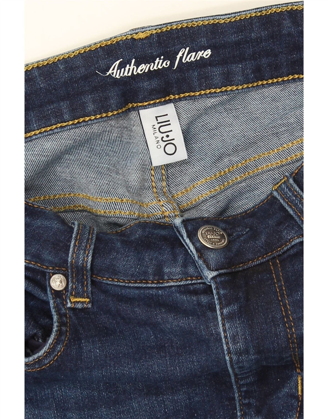 Liu Jo Damen Schlagjeans W30 L32 Blau