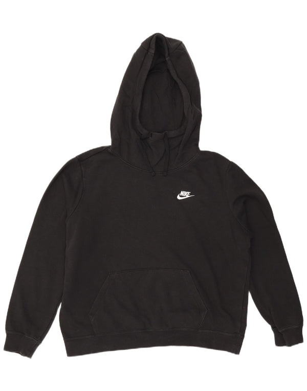 NIKE Damen-Pullover mit übergroßem Kapuzenpullover, Gr. 16, Größe L, Schwarz, Baumwolle